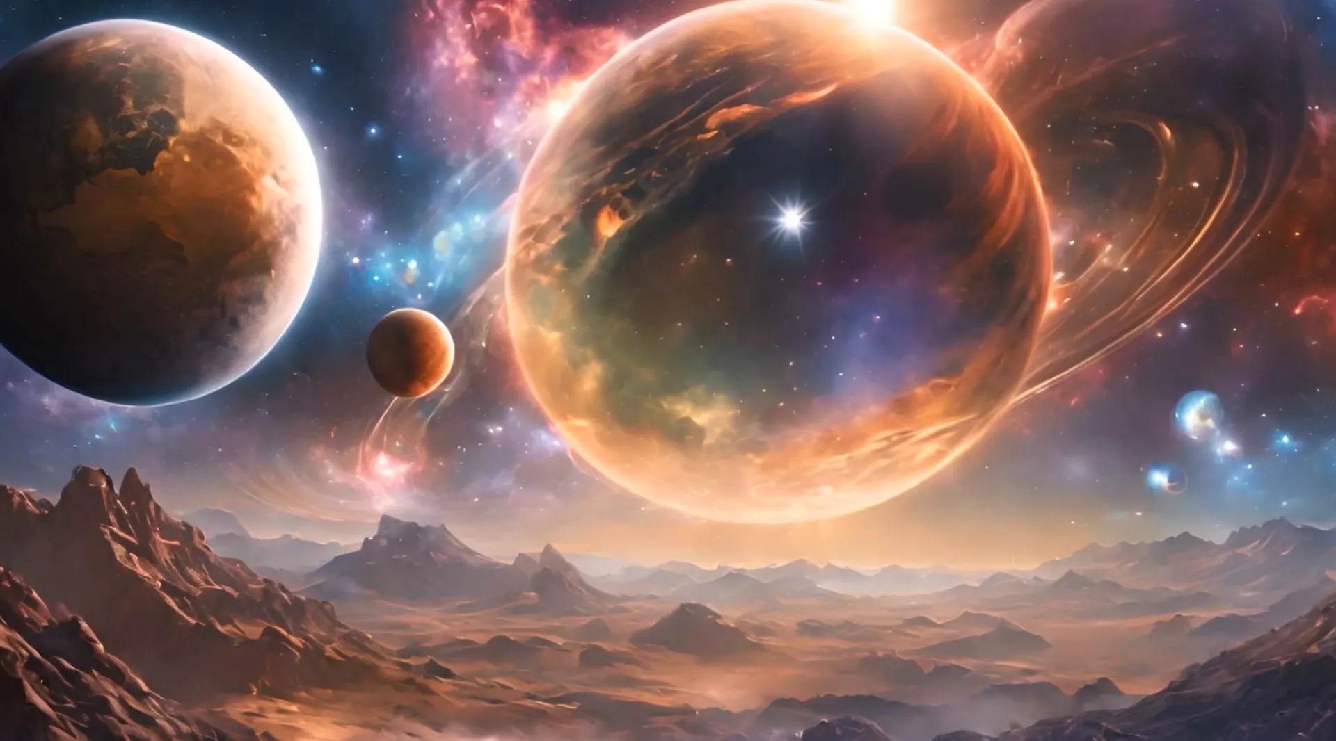 Celestial Phenomenon Dynamic Planet Video Backdrop